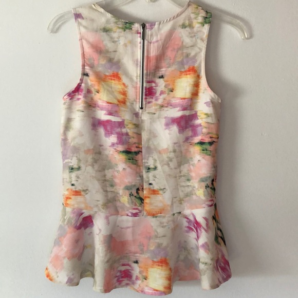 H&M Sleeveless High-Low Watercolor Top - Picture 4 of 6